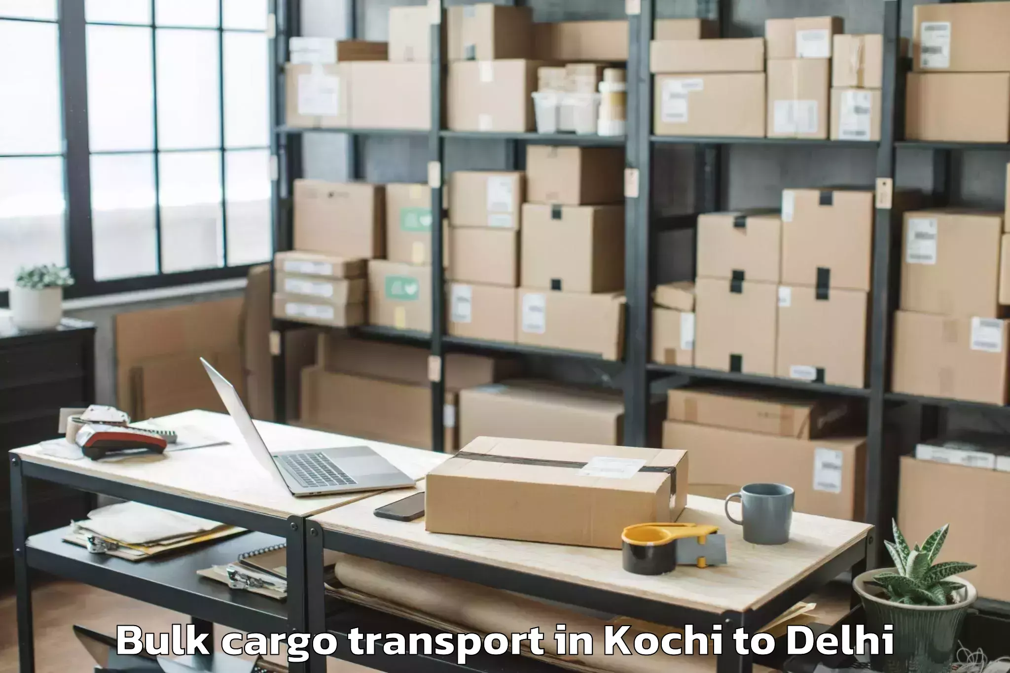 Hassle-Free Kochi to Westend Mall Delhi Bulk Cargo Transport